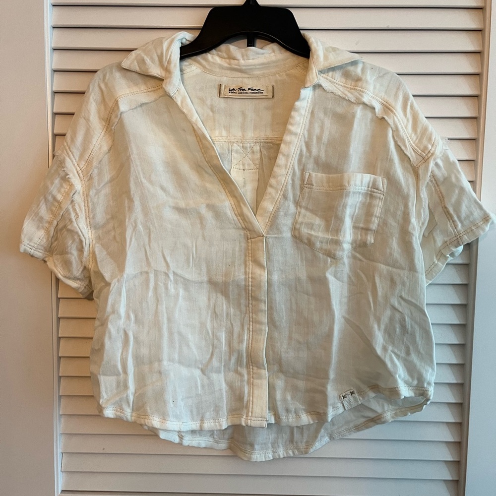 Cream Women's Top